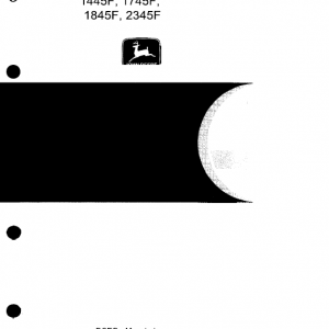 John Deere 1445F, 1745F, 1845F, 2345F Tractors Repair Service Manual