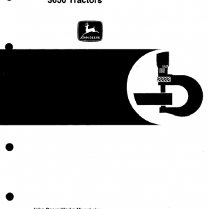 John Deere 3050, 3350, 3650 Tractors Repair Service Manual