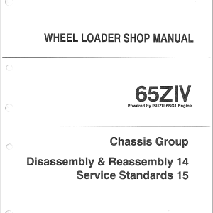 Kawasaki 65ZIV Wheel Loader Repair Service Manual - Image 4