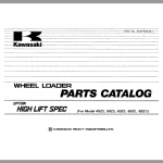 Kawasaki 65ZIII Wheel Loader Service Manual - Image 2