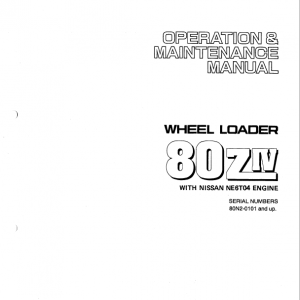 Kawasaki 80ZIV Wheel Loader Repair Service Manual - Image 4