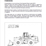 Kawasaki 90ZIV Wheel Loader Repair Service Manual - Image 2