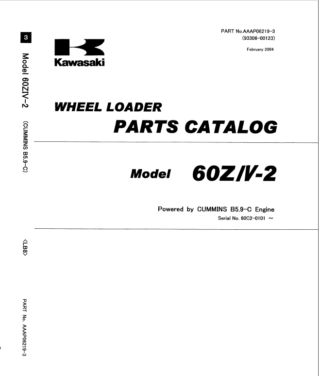 Kawasaki 60ZIV-2 Wheel Loader Repair Service Manual