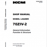 Kawasaki 70ZIV-2 Wheel Loader Repair Service Manual - Image 2