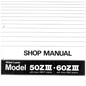 Kawasaki 60ZIII Wheel Loader Service Manual - Image 3