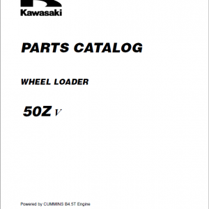 Kawasaki 50ZV Wheel Loader Repair Service Manual - Image 3