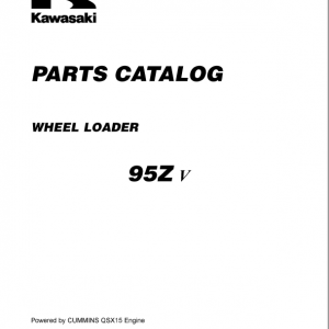 Kawasaki 95ZV Wheel Loader Repair Service Manual - Image 5