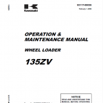 Kawasaki 135ZV Wheel Loader Repair Service Manual - Image 2