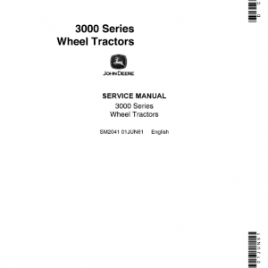 John Deere 3010, 3020 Tractors Technical Manual (SM2038 & SM2041) - Image 2