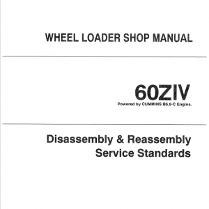 Kawasaki 60ZIV Wheel Loader Repair Service Manual - Image 5