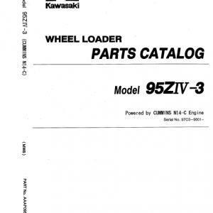 Kawasaki 95ZIV-3 Wheel Loader Repair Service Manual - Image 3