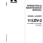 Kawasaki 115ZIV-2 Wheel Loader Repair Service Manual - Image 2