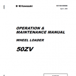 Kawasaki 50ZV Wheel Loader Repair Service Manual - Image 2