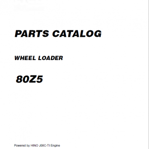 Kawasaki 80ZV Wheel Loader Repair Service Manual - Image 2