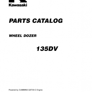 Kawasaki 135ZV Wheel Loader Repair Service Manual - Image 3