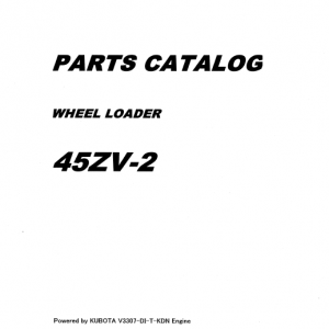 Kawasaki 45ZV-2 Wheel Loader Service Manual - Image 5