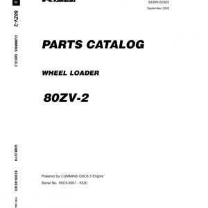 Kawasaki 80ZV-2 Wheel Loader Service Manual - Image 5