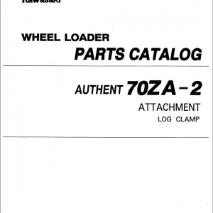 Kawasaki 70ZIV-2 Wheel Loader Repair Service Manual - Image 4