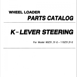 Kawasaki 115ZIV-2 Wheel Loader Repair Service Manual - Image 3