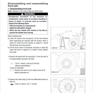 Kawasaki 135ZV Wheel Loader Repair Service Manual - Image 5