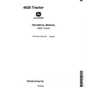 John Deere 4620 Tractor Service Manual