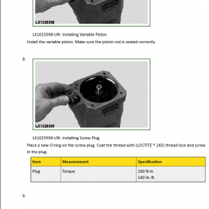 John Deere 1654, 1854, 2054, 2104, 6165J, 6185J, 6205J, 6210J Tractors Technical Manual - Image 5