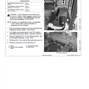 John Deere 870G, 870GP, 872G, 872GP Grader Technical Manual (S.N - 634753 ) - Image 5