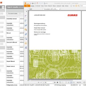 CLAAS WebTIC Repair Manual and Parts Manual 05 2023 - Image 2