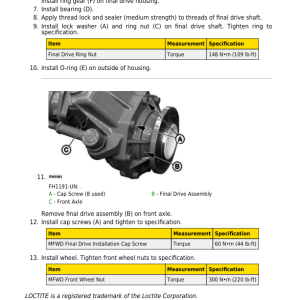 John Deere 76F, 85F, 100F Tractors Repair Technical Manual - Image 3