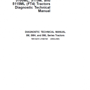 John Deere 5085M, 5100M, 5100MH, 5100ML, 5115M, 5115ML (FT4) Tractors Repair Manual - Image 2