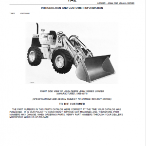 John Deere 644, 644A Loader Parts Manual PC1110 - Image 2