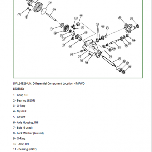 John Deere 2520 Compact Utility Tractor Repair Technical Manual - Image 4