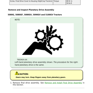 John Deere 5090G, 5090GH, 5100GF, 5100GN Tractors Repair Technical Manual (Tier 3/Stage III A) - Image 4