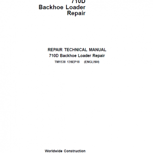 John Deere 710D Backhoe Loader Repair Service Manual