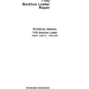 John Deere 710G Backhoe Loader Repair Service Manual