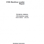 John Deere 310G Backhoe Loader Service Repair Manual