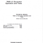John Deere 792D LC Excavator Repair Technical Manual - Image 2