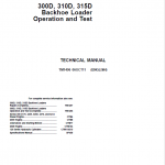 John Deere 300D, 310D, 315D Backhoe Loader Repair Technical Manual - Image 2