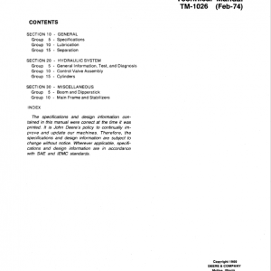 John Deere 9250, 9400 Backhoe Loader Repair Technical Manual - Image 3