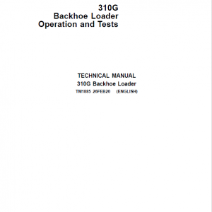 John Deere 310G Backhoe Loader Service Repair Manual - Image 2