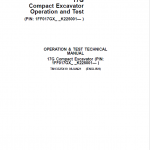 John Deere 17G Excavator Repair Technical Manual (S.N after K225001) - Image 2
