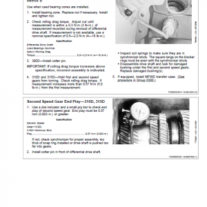 John Deere 300D, 310D, 315D Backhoe Loader Repair Technical Manual - Image 3