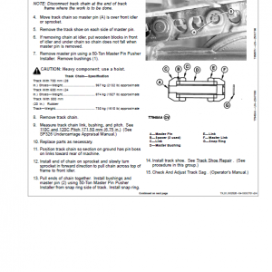 John Deere 120C Excavator Repair Technical Manual - Image 3