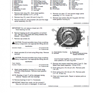 John Deere 75C Excavator Repair Technical Manual - Image 3