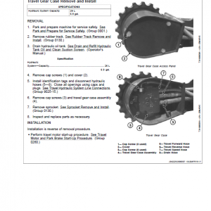 John Deere 17G Excavator Repair Technical Manual (S.N after K225001) - Image 3