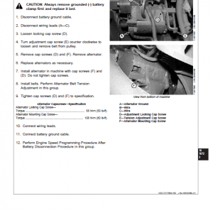 John Deere 750 Excavator Repair Technical Manual - Image 4