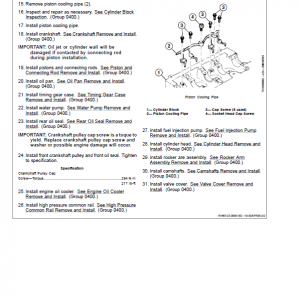 John Deere 135D Excavator Repair Technical Manual - Image 4