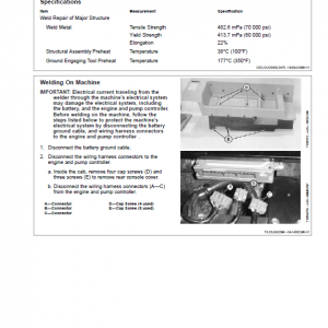 John Deere 160LC Excavator Repair Technical Manual - Image 5