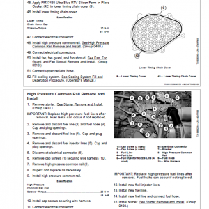 John Deere 135D Excavator Repair Technical Manual - Image 5