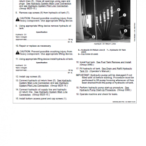 John Deere 50G Excavator Repair Technical Manual (S.N after H280001 - ) - Image 5